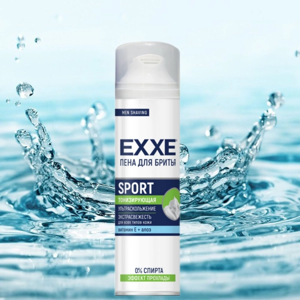 EXXE Пена для бритья SPORT ENERGY  200 мл