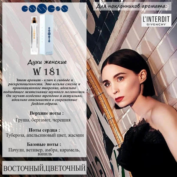 №181 - Духи ESSENS для любителей аромата L'INTERDIT GIVENCHY 6 мл